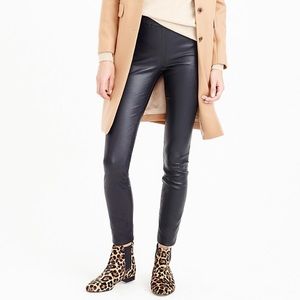 NWT Navy Genuine Leather Leggings!  Size 0.